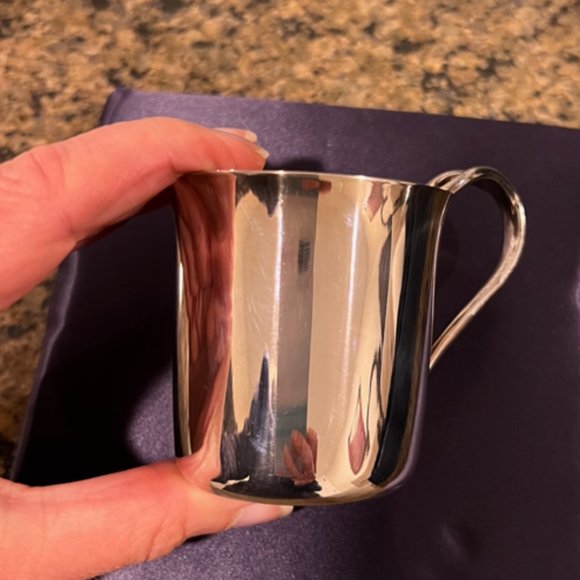 Tiffany & Co Baby Cup, Spoon & Fork Utensils Set Boxed - Picture 2 of 13